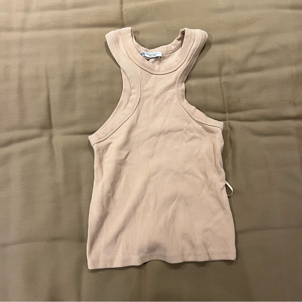 Zara ribbed Halter Neck Tank